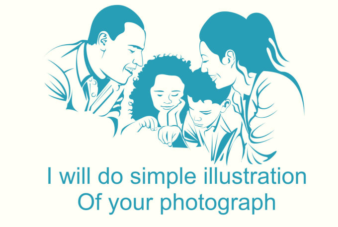 I will do simple illustration of your photograph