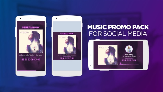 I will do this music promo pack for social media