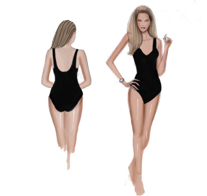 I will draw unique fashion illustrations for you