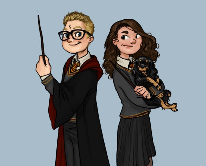 I will draw you as a harry potter character