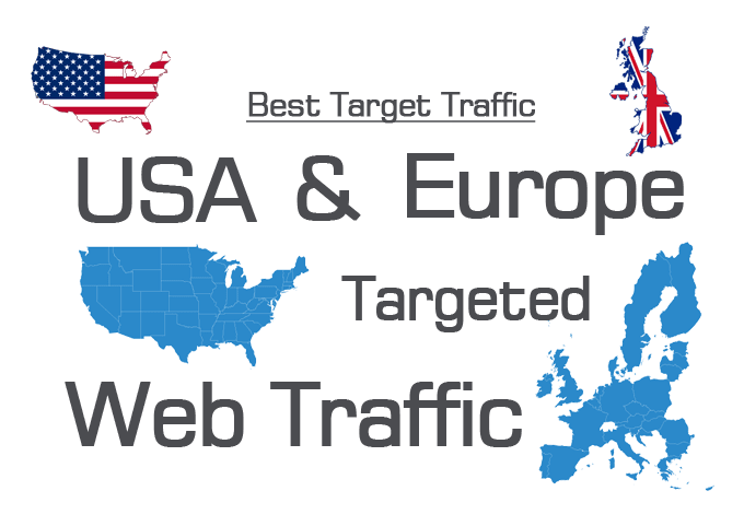 I will drive USA and europe targeted traffic,visitors to your website