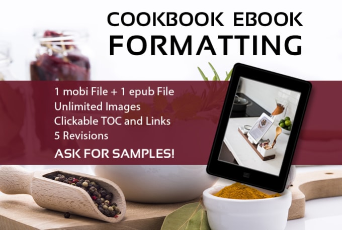 I will format your cookbook into a fabulous ebook