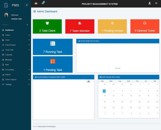 I will give you project management system and CRM
