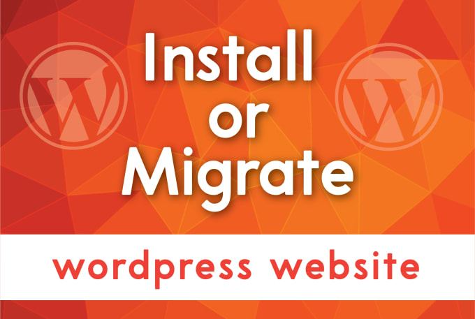 I will migrate, transfer or install wordpress website