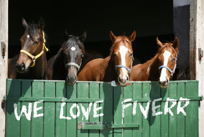 I will paint your text on horse stable gate