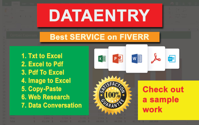 I will provide you official data entry service