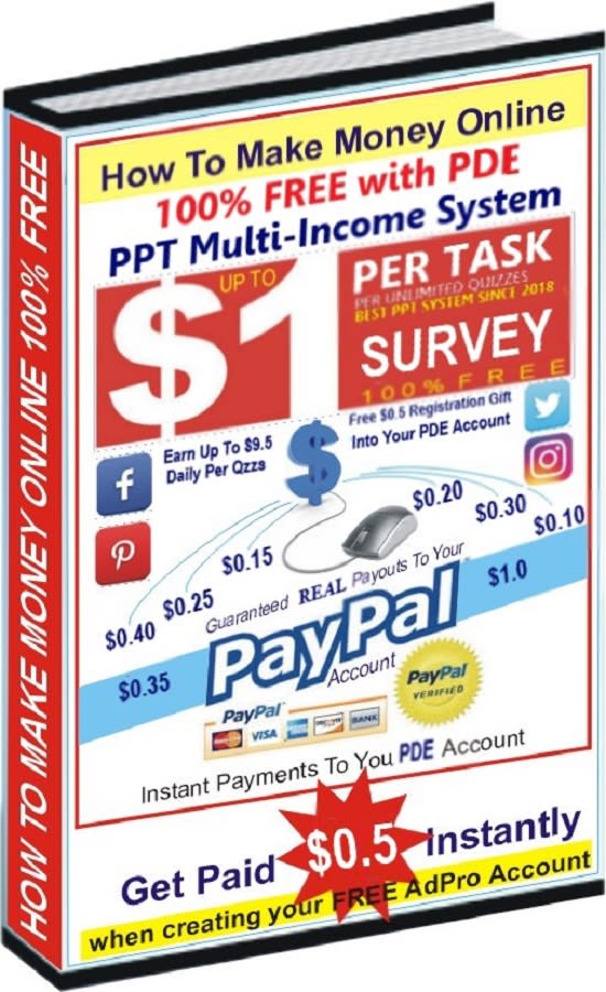 I will send you the easiest  PPT income system to make free instant money