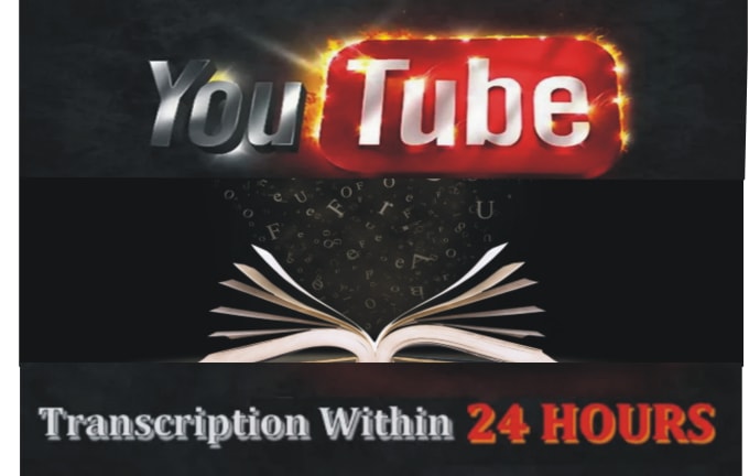I will transcribe youtube video to text, video transcription