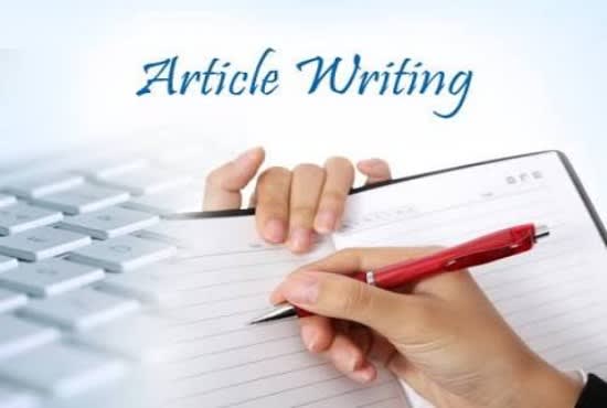 I will write any article for you on any topic