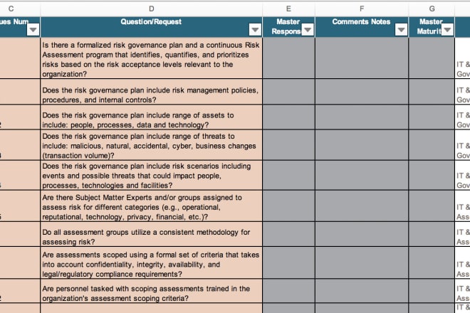 I will answer infosec audit compliance questionnaires and rfps