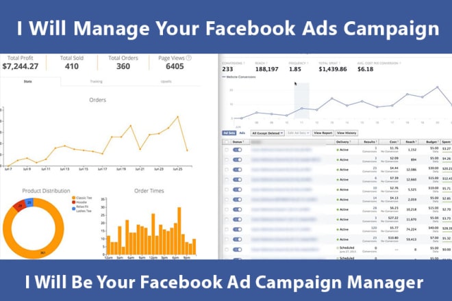 I will be your facebook ads manager