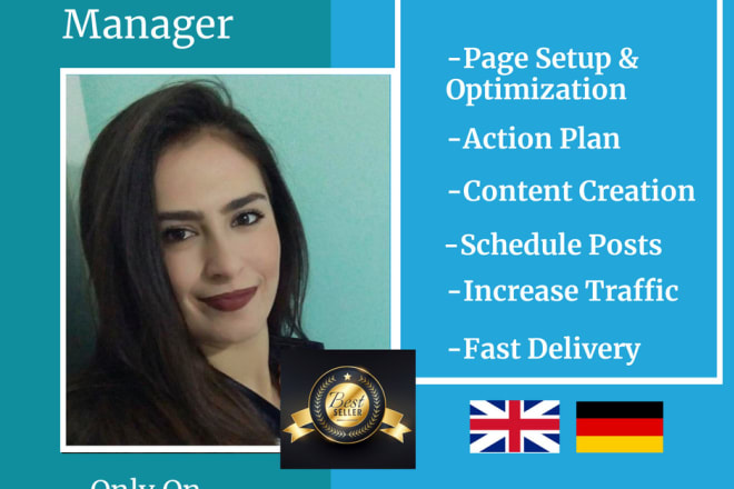 I will be your social media marketing manager and content designer