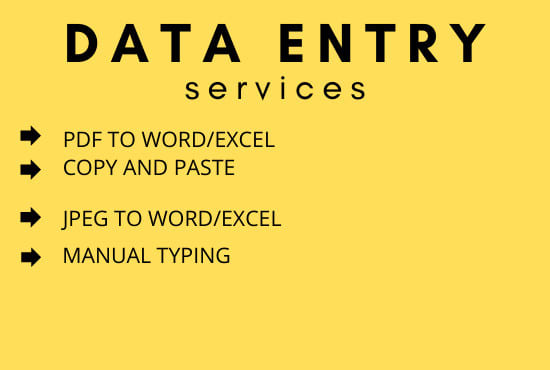 I will convert PDF to wordjpeg to word or excel and type anything