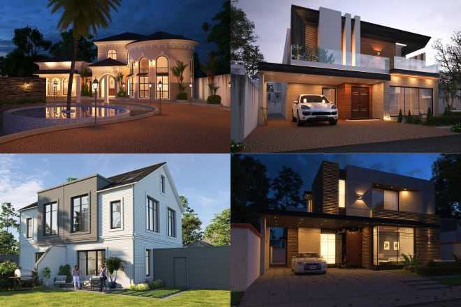 I will create 3d architectural rendering, interior, exterior, animation