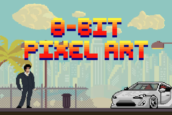 I will create 8 bit pixel art graphics design