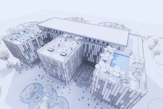 I will create a 3d bim architectural model in revit