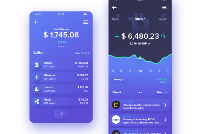 I will create a bitcoin,ethereum wallet android,ios app, wallet app,bitcoin,crypto
