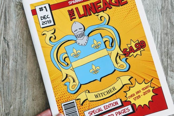 I will create a comic book of genealogy
