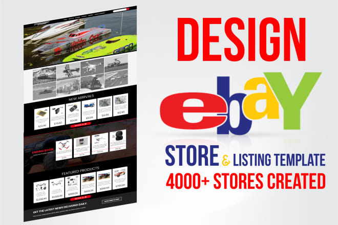 I will create amazing ebay store and custom listing template