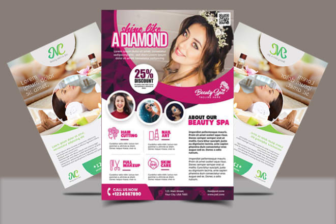 I will create beautiful flyers posters and brochures