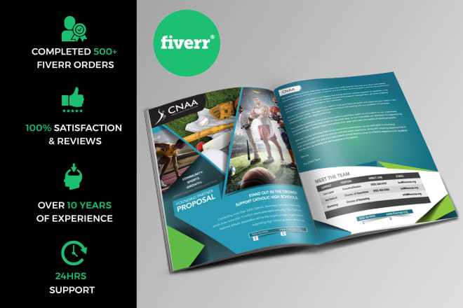 I will create brochure design, trifold, bifold, flyer, sell sheet, booklet, catalog