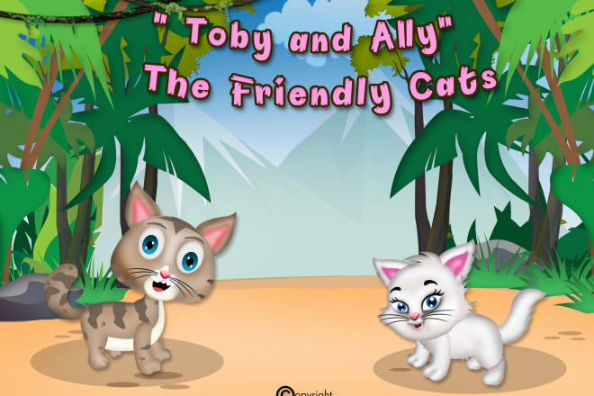 I will create colorful children book illustrations