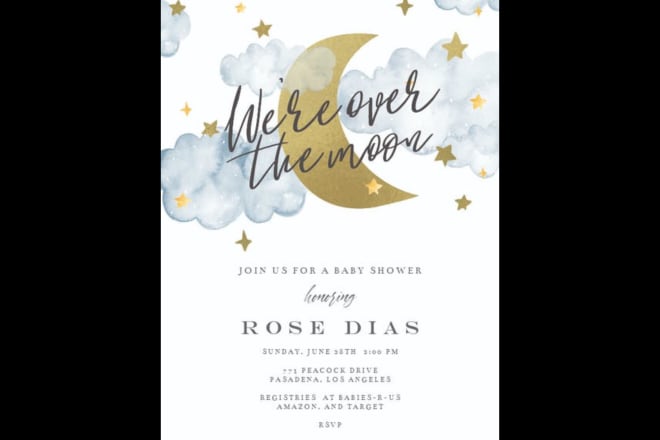I will create cute and aesthetic online invitations