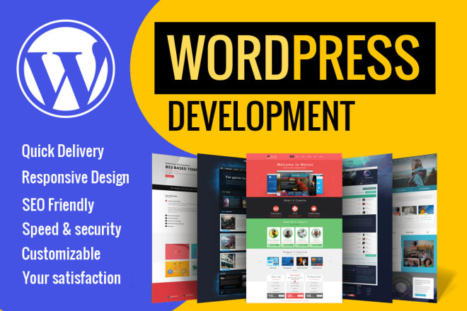 I will create, design or redesign a wordpress website