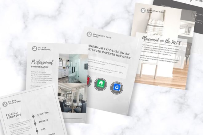 I will create editable listing presentation for real estate