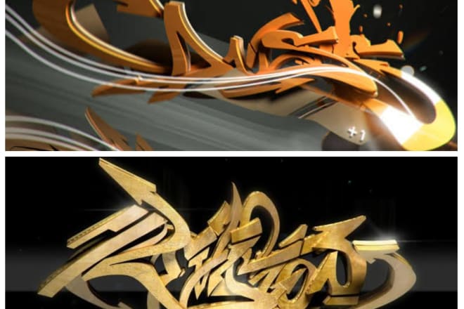 I will create graffiti 3d your name and free 1 design logo