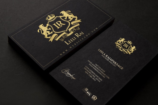 I will create luxury business card design