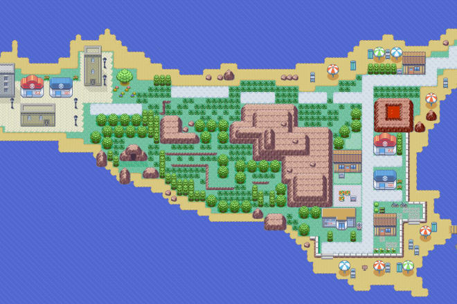 I will create pokémon maps in 3rd generation style