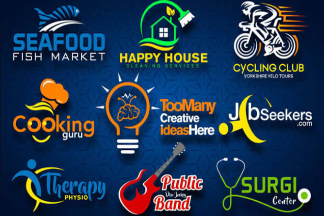 I will create premium business name brand name with logo design for your branding