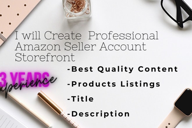 I will create professional amazon seller account storefront