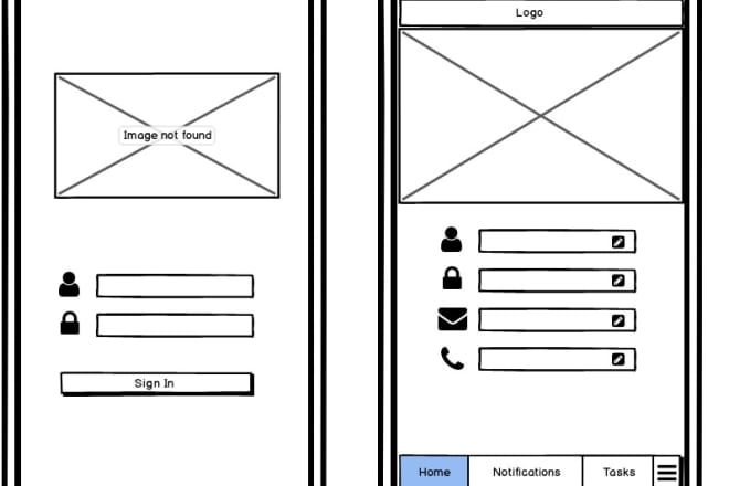 I will create wireframe uxd prototype on adobexd or balsamiq