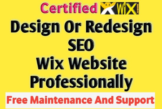 I will create wix website design,redesign wix website