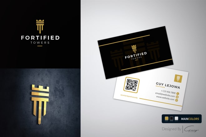 I will design a modern logo and full branding package