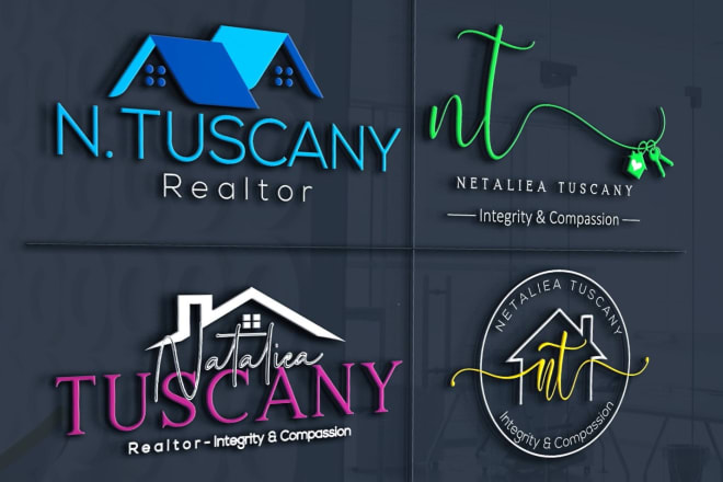 I will design a real estate or business logo with branding package