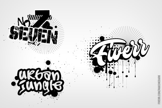 I will design a stylish graffiti inspired logo