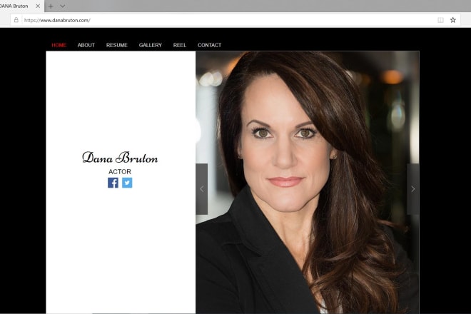 I will design a website for actors