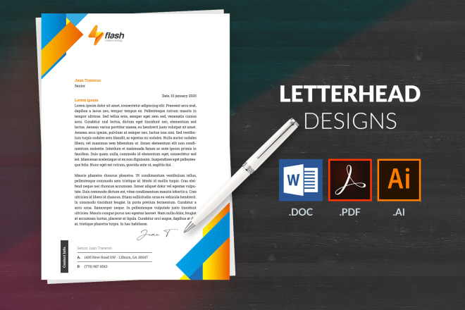 I will design an elegant, professional and minimalist letterhead for your business