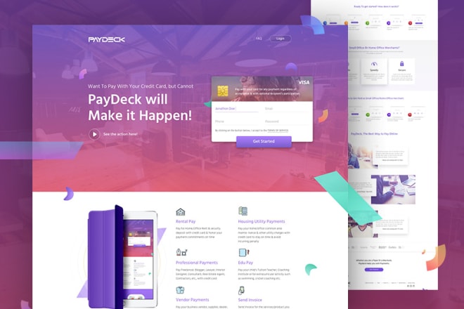 I will design attractive and unique web and mobile user interfaces