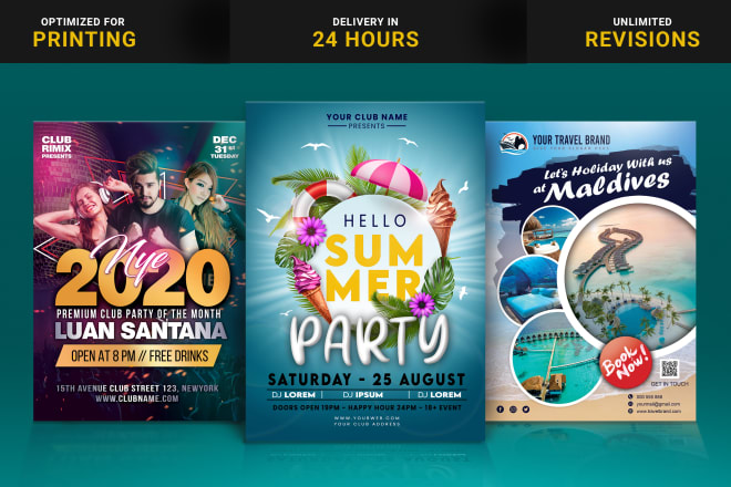 I will design creative business flyer, poster, and leaflet
