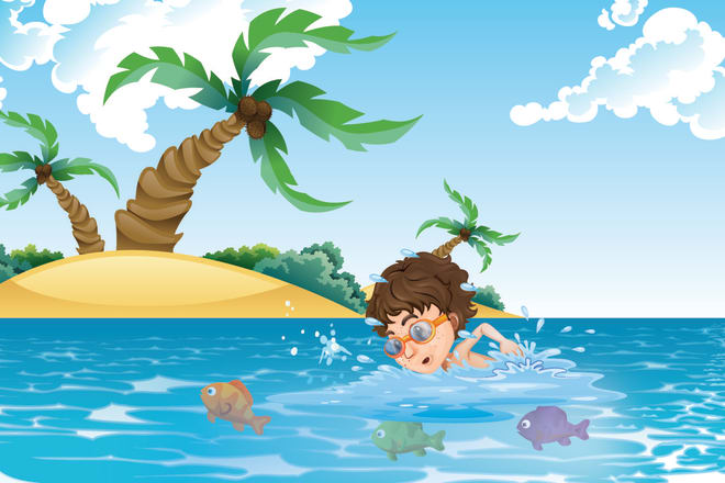 I will design cute kids children book illustrations