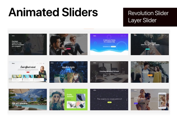 I will design fully responsive animated slider in wordpress