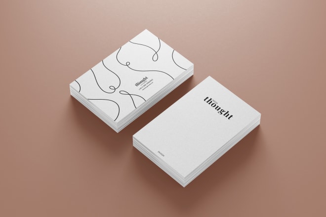 I will design minimalist business card, logo and stationery