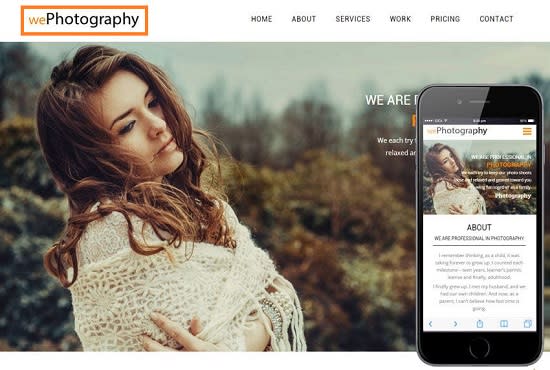 I will design or redesign photography website portfolio or blog