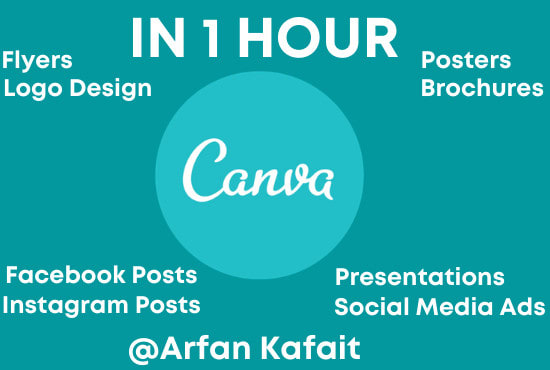 I will design posters, logo, social media posts, flyers or any design in canva