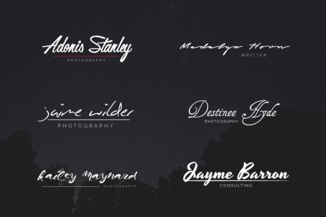 I will design professional unique modern signature logo