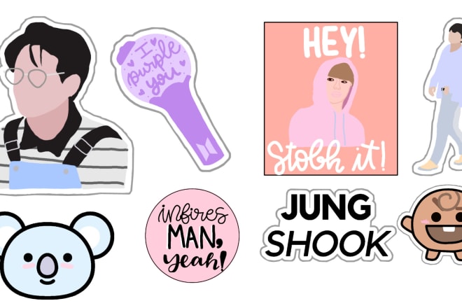 I will design really cute stickers and washi tape